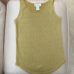 Shiny Gold Lure Sleeveless Top